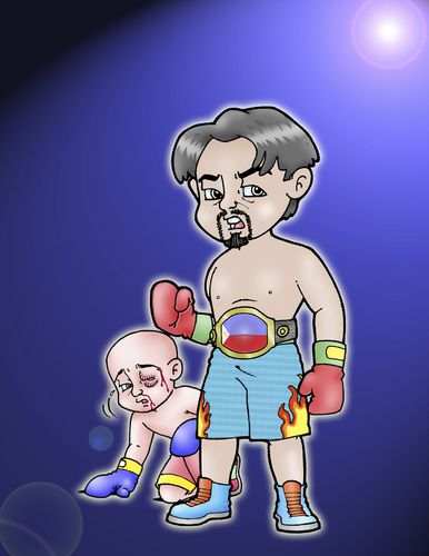 Cartoon: the filipino fighter (medium) by jayson arellano tagged boxer
