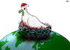 Cartoon: Peace this Christmas (small) by miguelmorales tagged pigeon,peace,conflicts,christmas,barbed,wire,world,wars