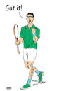 Cartoon: DjoCovid (small) by nerosunero tagged djokovic coronavirus virus tennis celebrities novak
