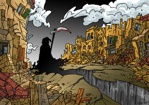 Cartoon: Deadly earthquake... (medium) by Enrico Bertuccioli tagged earthquake,turkey,syria,anatolia,death,deadly,crisis,victims,civilian,security,safety,rescue,survivors,devastation,anatolianplate,shelter,foodcrisis,earthquake,turkey,syria,anatolia,death,deadly,crisis,victims,civilian,security,safety,rescue,survivors,devastation,anatolianplate,shelter,foodcrisis