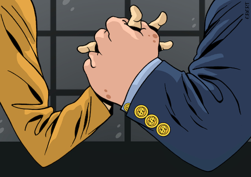 Cartoon: Rich vs poor (medium) by Enrico Bertuccioli tagged rich,poor,richness,poorness,oxfam,oxfaminternational,billionaires,money,business,economy,finance,financialspeculation,greed,environmentexploitation,humanexploitation,humanbeings,humanrights,welfare,welfarestate,political,politicalcartoon,politicalcartoons,editorialcartoon,editorialcartoons,rich,poor,richness,poorness,oxfam,oxfaminternational,billionaires,money,business,economy,finance,financialspeculation,greed,environmentexploitation,humanexploitation,humanbeings,humanrights,welfare,welfarestate,political,politicalcartoon,politicalcartoons,editorialcartoon,editorialcartoons