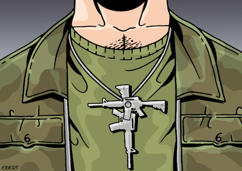 Cartoon: The right faith (medium) by Enrico Bertuccioli tagged god,religion,religiousextremism,faith,blindfaith,christianity,christ,jesus,gospel,commandments,tencommandments,blasphemy,war,military,religiouswar,religiousfanaticism,unitedstates,usa,trump,donaldtrump,political,politicalcartoon,politicalcartoons,editorialcartoon,editorialcartoons,god,religion,religiousextremism,faith,blindfaith,christianity,christ,jesus,gospel,commandments,tencommandments,blasphemy,war,military,religiouswar,religiousfanaticism,unitedstates,usa,trump,donaldtrump,political,politicalcartoon,politicalcartoons,editorialcartoon,editorialcartoons