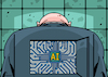 Cartoon: Artificial Intelligence (small) by Enrico Bertuccioli tagged ai,artificialintelligence,power,control,humanbeings,mindcontrol,data,bigdata,algorithm,privacy,security,technology,science,research,money,business,economy,risks,future,progress,technologicalprogress,political,politicalcartoon,editorialcartoon