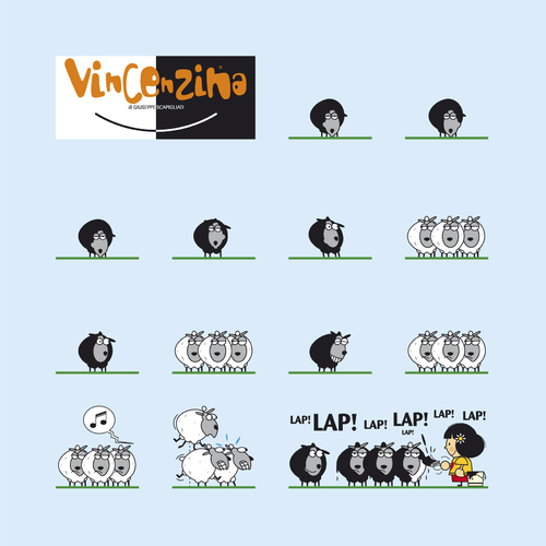 Cartoon: Vincenzina pecore (medium) by Giuseppe Scapigliati tagged strip