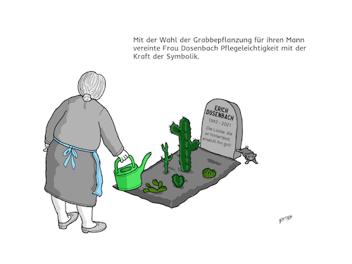 Cartoon: Letzte Ruhestätte (medium) by Birtoon tagged grab
