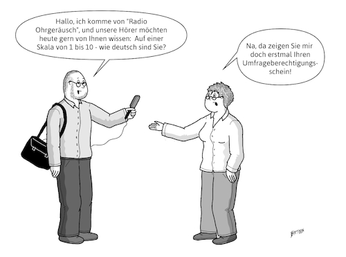 Cartoon: Umfrage (medium) by Birtoon tagged umfrage