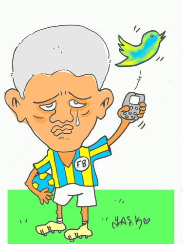Cartoon: Alex de Souza-Twitter (medium) by yasar kemal turan tagged alex,de,souza