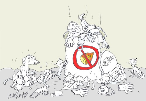 Cartoon: animals are hungry (medium) by yasar kemal turan tagged animals,are,hungry