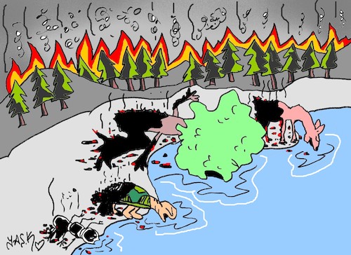 Cartoon: ates (medium) by yasar kemal turan tagged ates