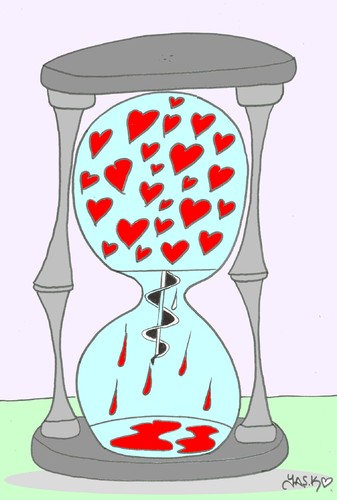 Cartoon: pain sweet (medium) by yasar kemal turan tagged love,sweet,pain,life,auger