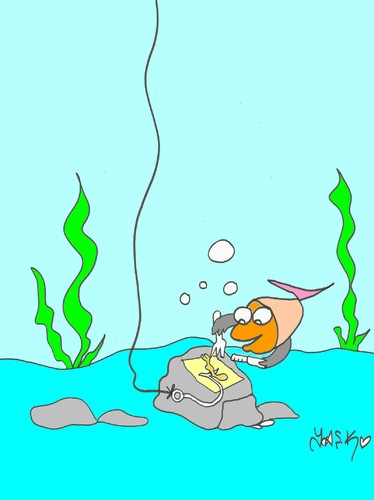 Cartoon: banquet (medium) by yasar kemal turan tagged banquet,fish