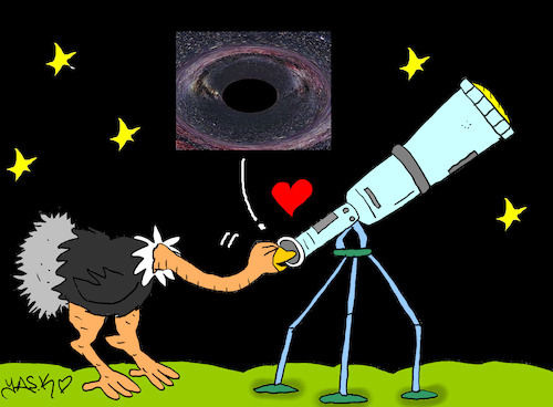 Cartoon: black hole love (medium) by yasar kemal turan tagged black,hole,love