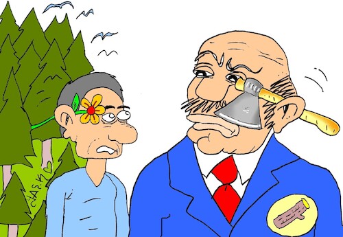 Cartoon: bureaucratic pruning (medium) by yasar kemal turan tagged bureaucratic,pruning