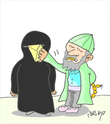 Cartoon: communication (medium) by yasar kemal turan tagged communication,zealot,letter