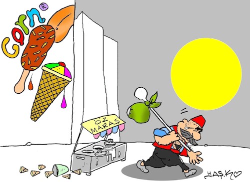 Cartoon: departure (medium) by yasar kemal turan tagged departure