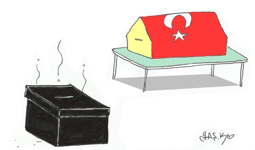 Cartoon: dirty politics (medium) by yasar kemal turan tagged dirty,politics