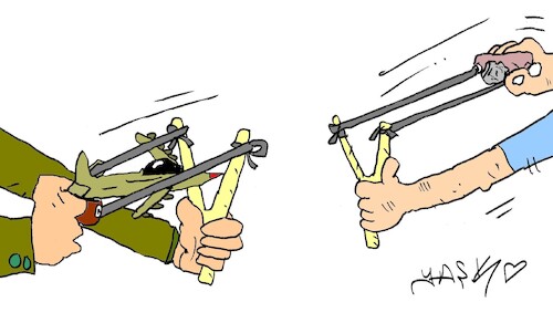 Cartoon: disproportionate (medium) by yasar kemal turan tagged disproportionate