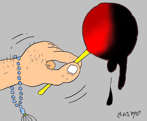 Cartoon: Elmali davasi (medium) by yasar kemal turan tagged elmali,davasi
