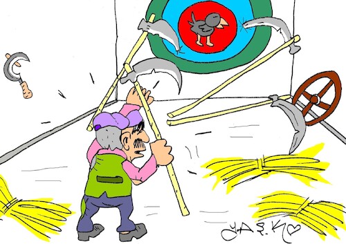 Cartoon: empty target (medium) by yasar kemal turan tagged empty,target