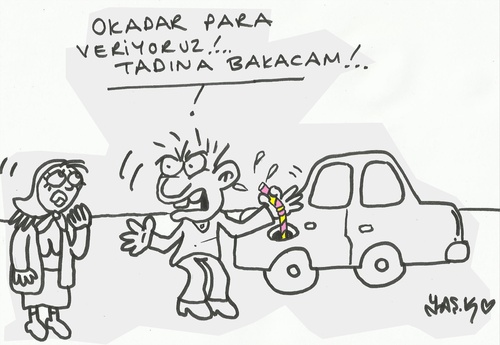 Cartoon: expensive petrol-Turkey (medium) by yasar kemal turan tagged turkey,petrol,expensive,oil