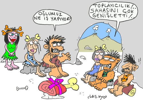 Cartoon: foraging profession (medium) by yasar kemal turan tagged foraging,profession