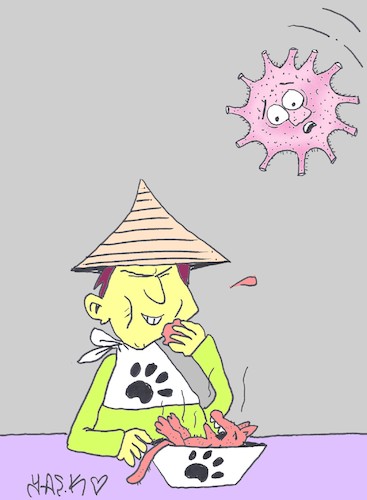 Cartoon: great chinese culture (medium) by yasar kemal turan tagged great,chinese,culture