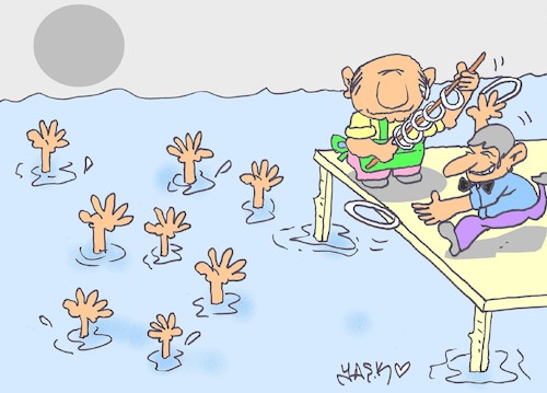 Cartoon: halo (medium) by yasar kemal turan tagged halo