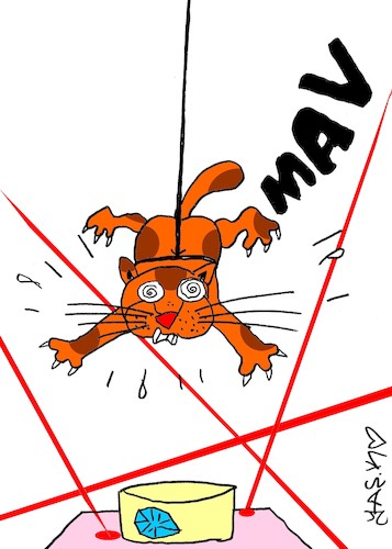 Cartoon: lazer (medium) by yasar kemal turan tagged lazer