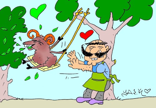 Cartoon: love (medium) by yasar kemal turan tagged love