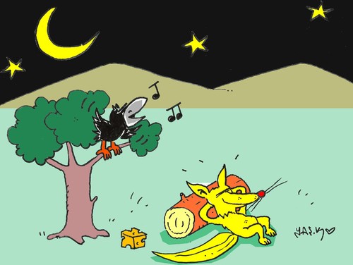 Cartoon: love of music (medium) by yasar kemal turan tagged love,of,music