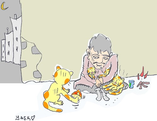 Cartoon: mother (medium) by yasar kemal turan tagged mother