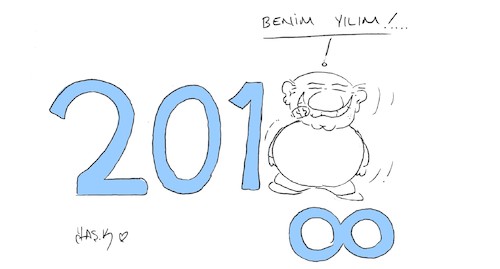 Cartoon: my year (medium) by yasar kemal turan tagged my,year