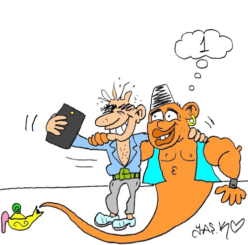 Cartoon: one (medium) by yasar kemal turan tagged one