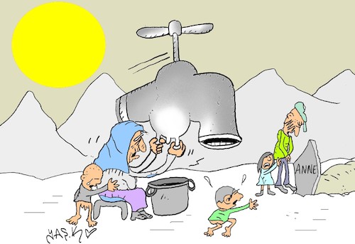 Cartoon: orphans (medium) by yasar kemal turan tagged orphans