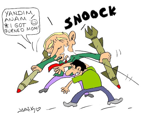 Cartoon: oscar slap (medium) by yasar kemal turan tagged oscar,slap