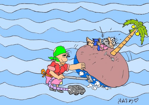Cartoon: overseas (medium) by yasar kemal turan tagged overseas