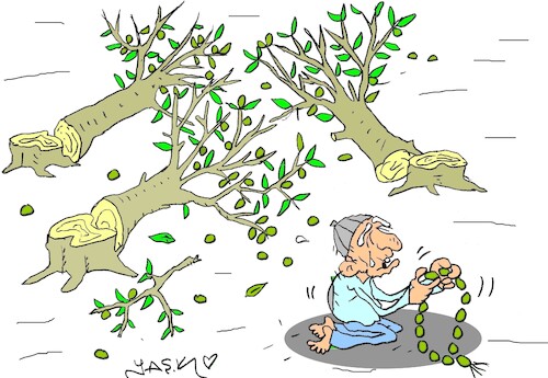 Cartoon: prayer (medium) by yasar kemal turan tagged prayer