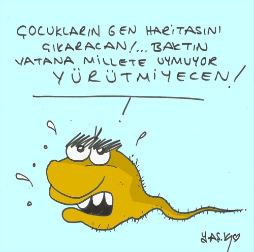 Cartoon: racist (medium) by yasar kemal turan tagged racist