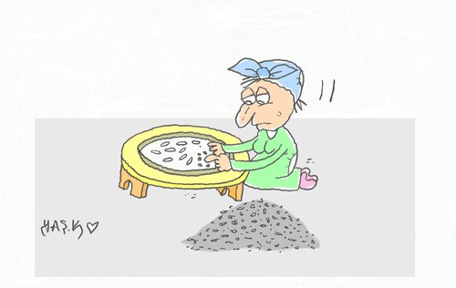 Cartoon: rice (medium) by yasar kemal turan tagged rice