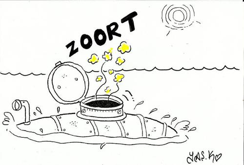 Cartoon: submarine (medium) by yasar kemal turan tagged submarine