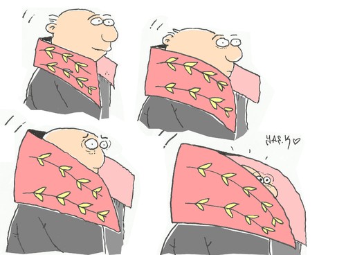 Cartoon: suppression (medium) by yasar kemal turan tagged suppression