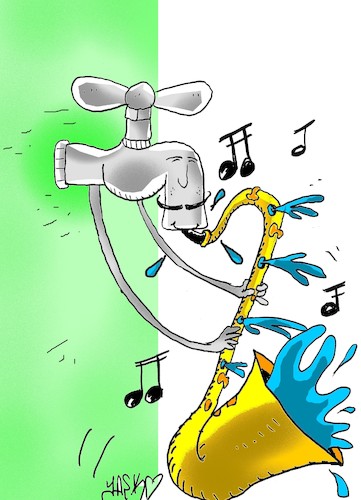 Cartoon: symphony (medium) by yasar kemal turan tagged symphony