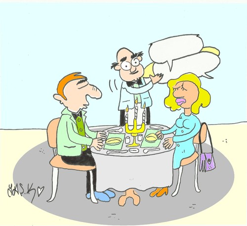 Cartoon: talk-monotonous-lovelessness (medium) by yasar kemal turan tagged lovelessness,monotonous,dialogue,valentine,chat,talk