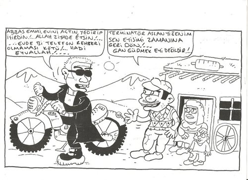 Cartoon: terminatör (medium) by yasar kemal turan tagged terminatör