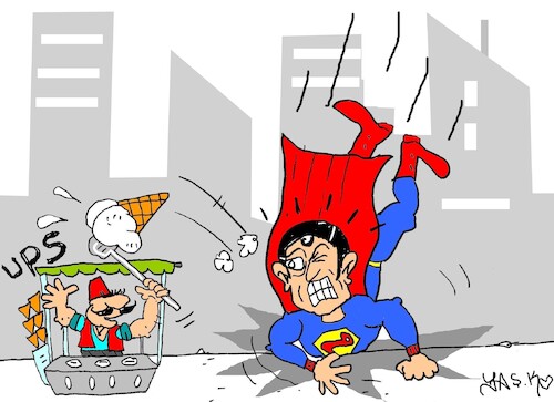 Cartoon: The charisma is ruined (medium) by yasar kemal turan tagged the,charisma,is,ruined