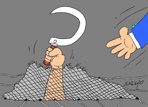 Cartoon: trap (medium) by yasar kemal turan tagged trap