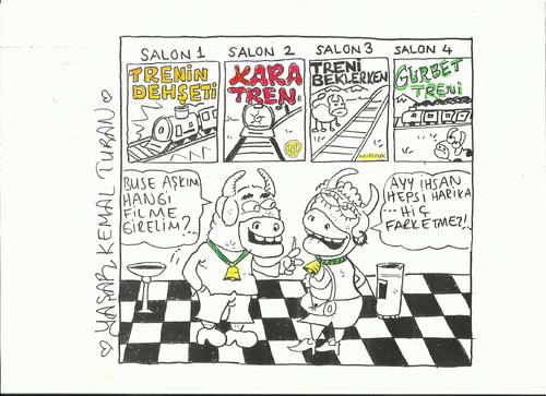 Cartoon: tren (medium) by yasar kemal turan tagged tren