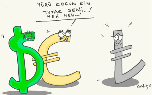 Cartoon: Turkish lira (medium) by yasar kemal turan tagged lira,turkish,tl,monetary,economy