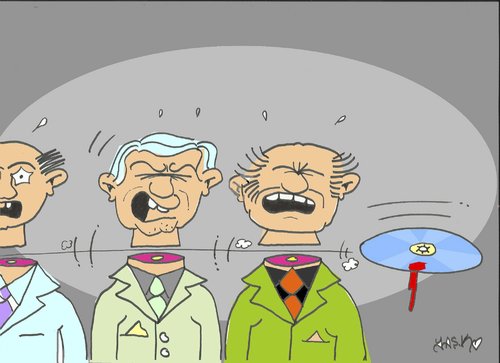 Cartoon: Turks cd scandal politics (medium) by yasar kemal turan tagged mhp,policy,scandal,cd,resignation,turkey,politics