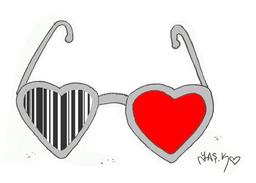 Cartoon: two love (medium) by yasar kemal turan tagged two,love